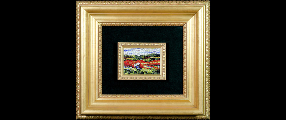 Mosaic : Dama con l’ombrello 7×10