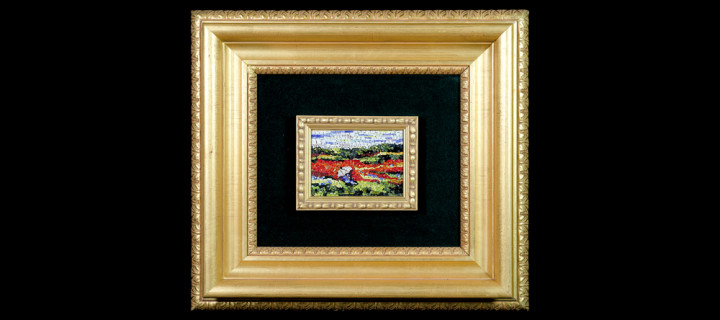 Mosaico : Dama con l’ombrello 7×10